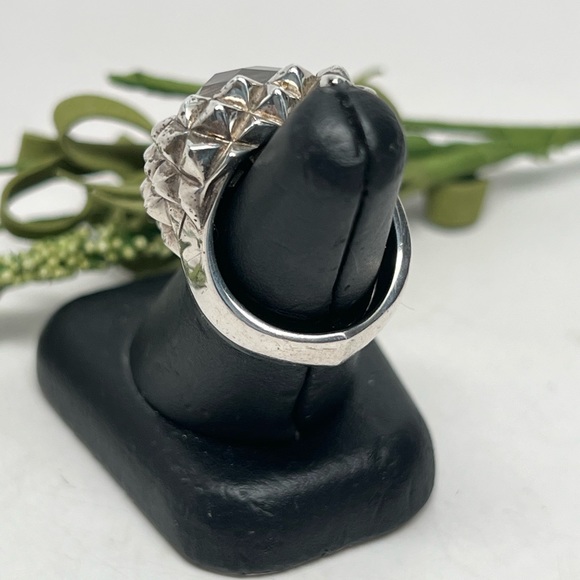 Stephen Webster Superstud Black Mother-of-Pearl Quartz Doublet .925 Ring - Picture 5 of 10